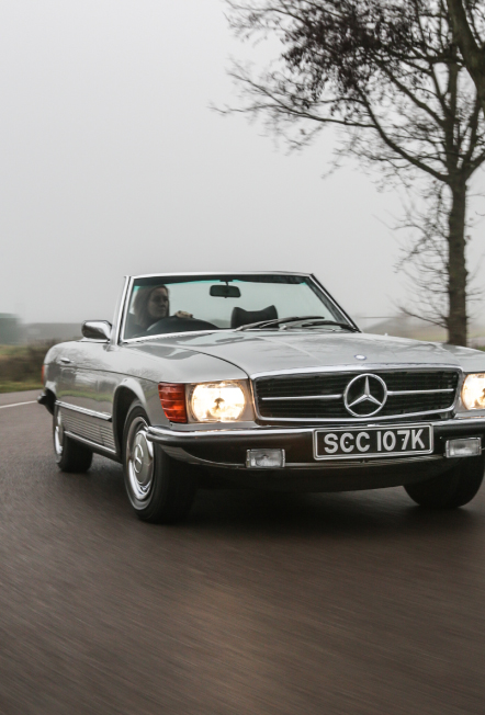 electric classic Mercedes, electric SL classic, R107 electric SL 