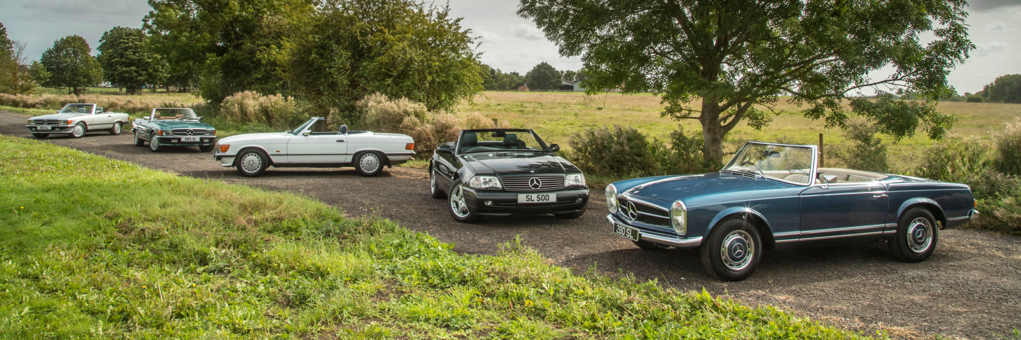 A collection of 3 different generations of SLs