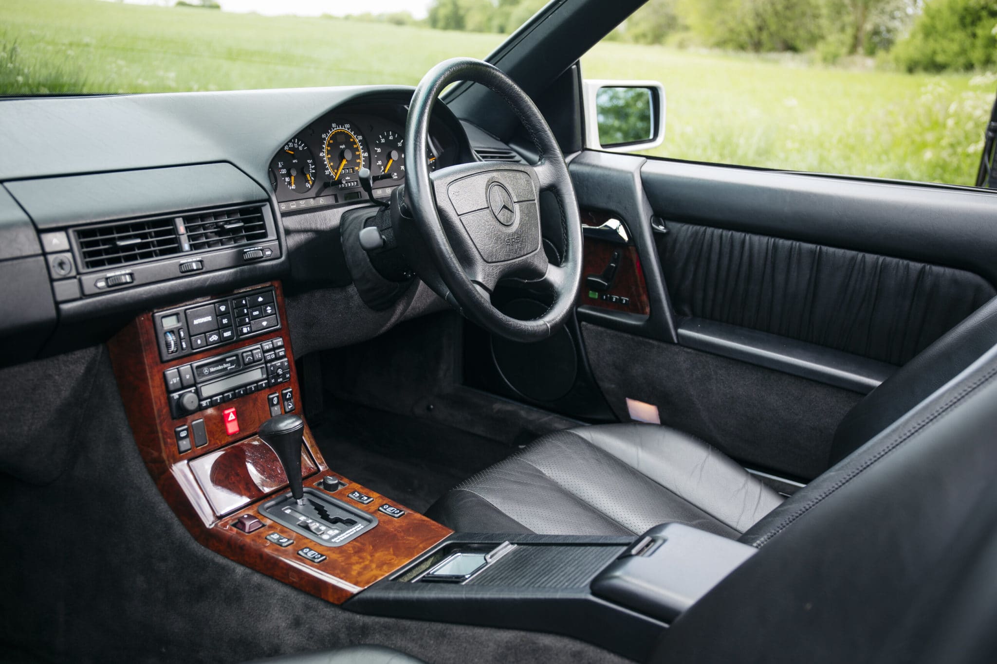 Interior of a 1993 R129 MERCEDES-BENZ 500SL – 2,800 MILES FROM NEW