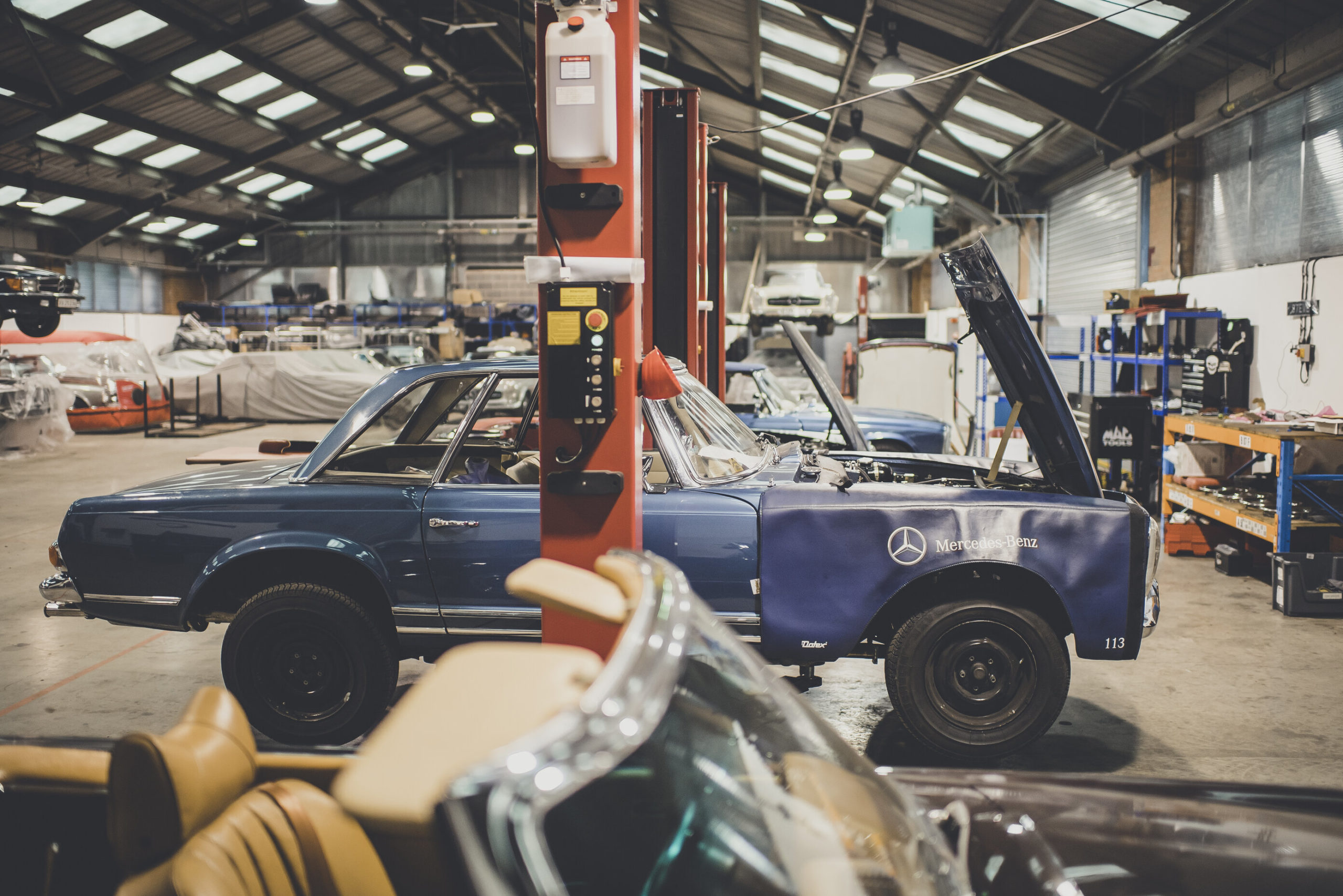 SLSHOP's Workshop where we replace parts that could be affected by E10 Fuel used in older cars