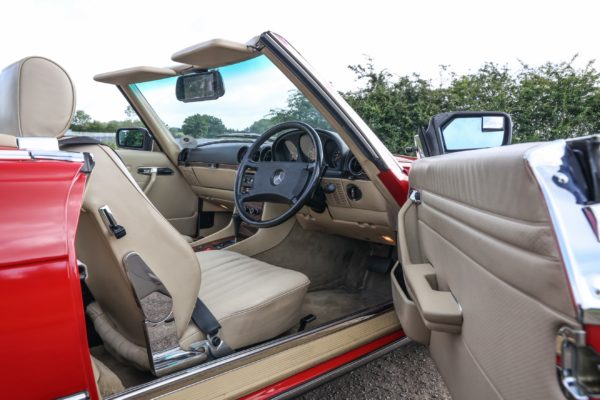 Mercedes 300SL Beige Leather interior